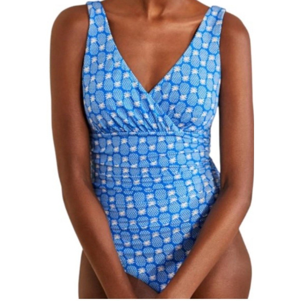 Boden Set Of 2 US 20-22 Long Swimsuits - Lemons & Pineapples Excellent Condition - Picture 3 of 16
